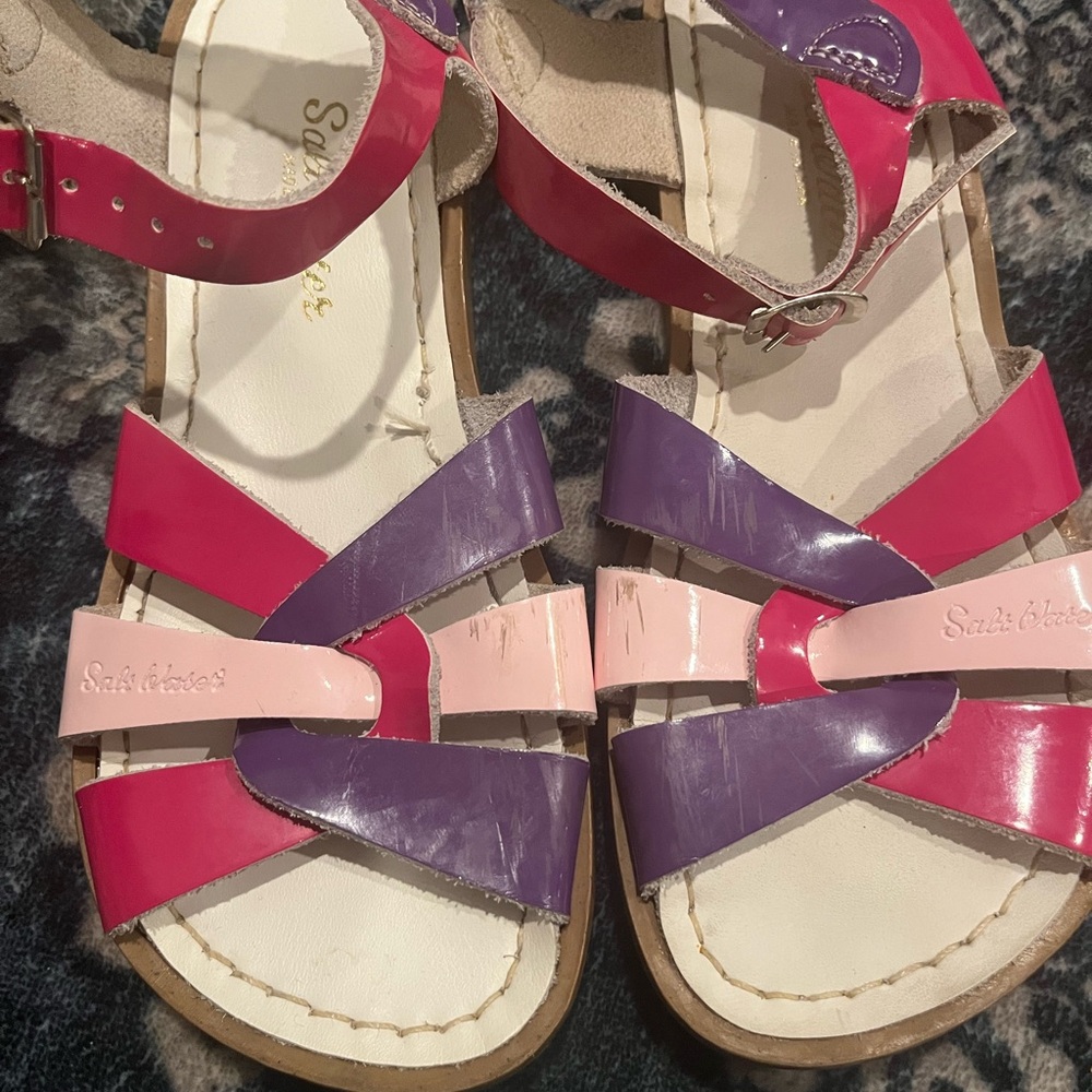 Girls pink and purple salt waters